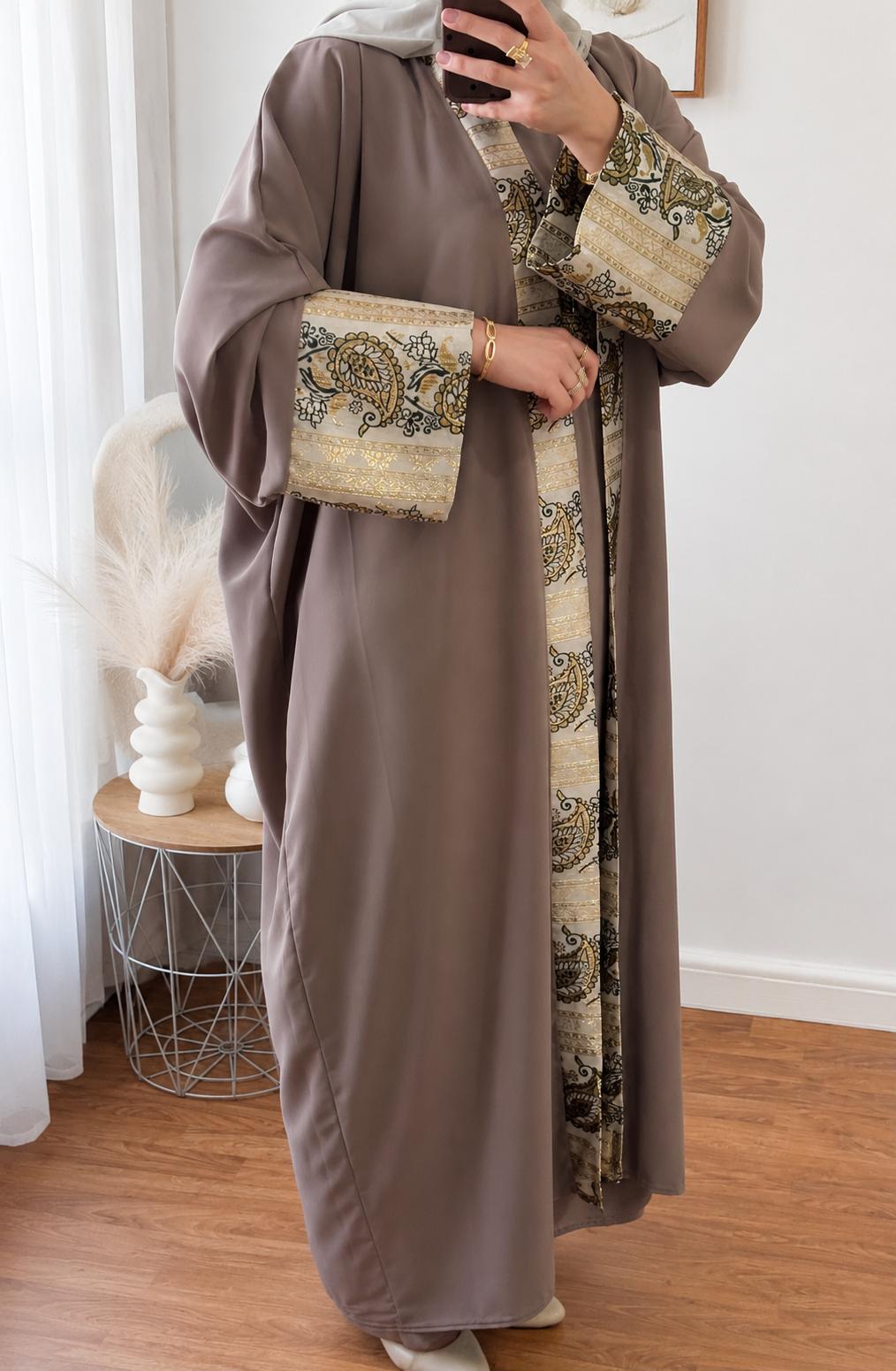 ENSEMBLE NOUR -3 PIECES | TAUPE