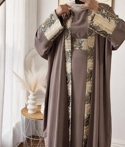 ENSEMBLE NOUR -3 PIECES | TAUPE