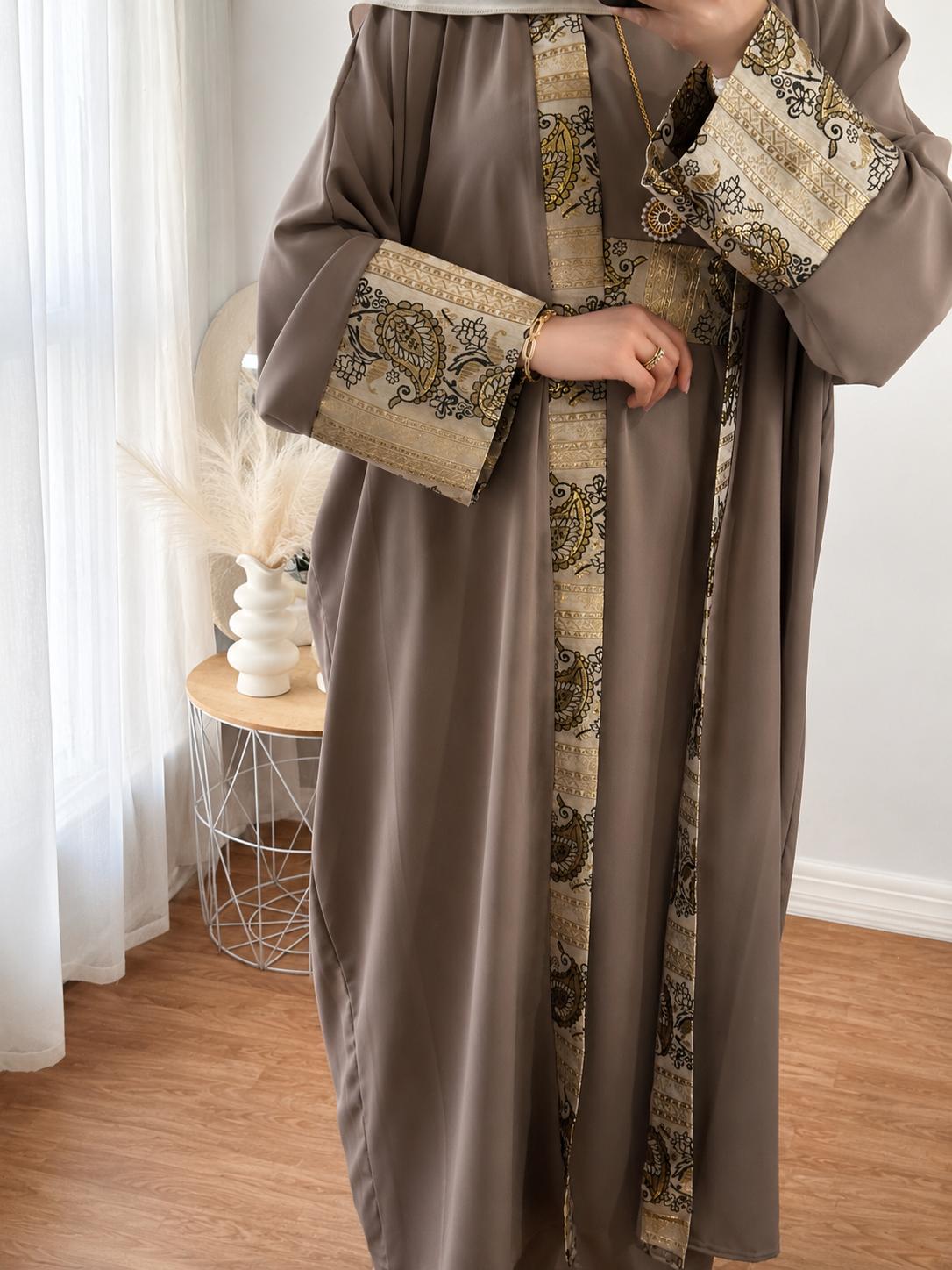 ENSEMBLE NOUR -3 PIECES | TAUPE