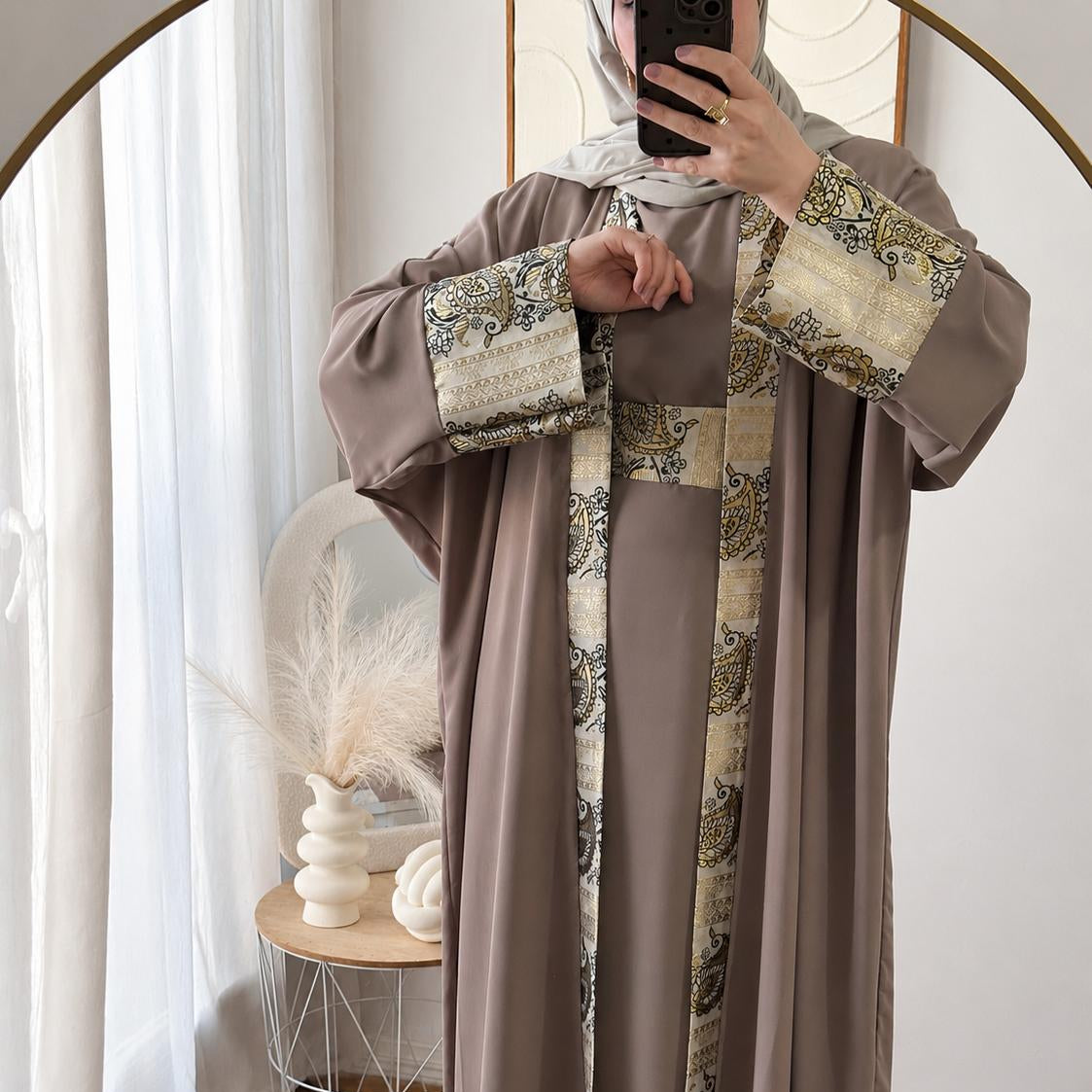 ENSEMBLE NOUR -3 PIECES | TAUPE