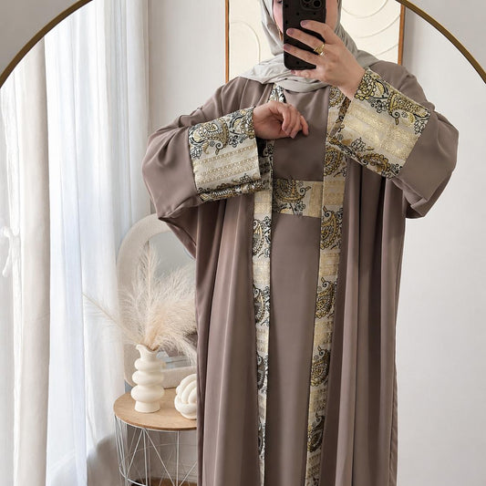 ENSEMBLE NOUR -3 PIECES | TAUPE