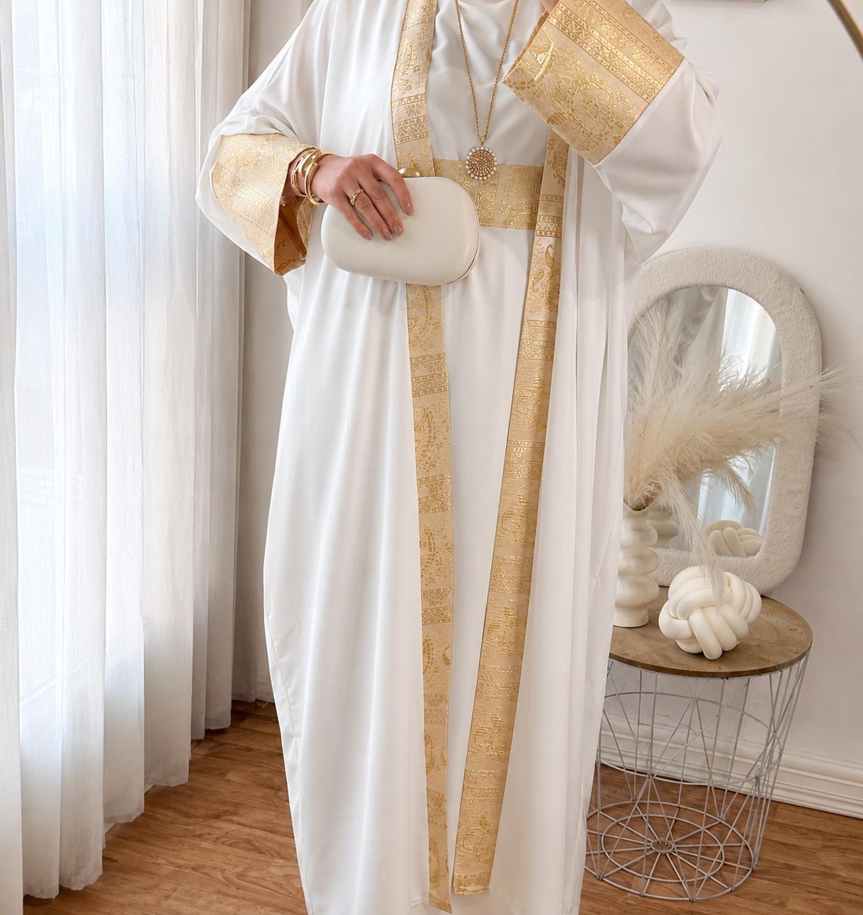 ENSEMBLE NOUR -3 PIECES | BLANC