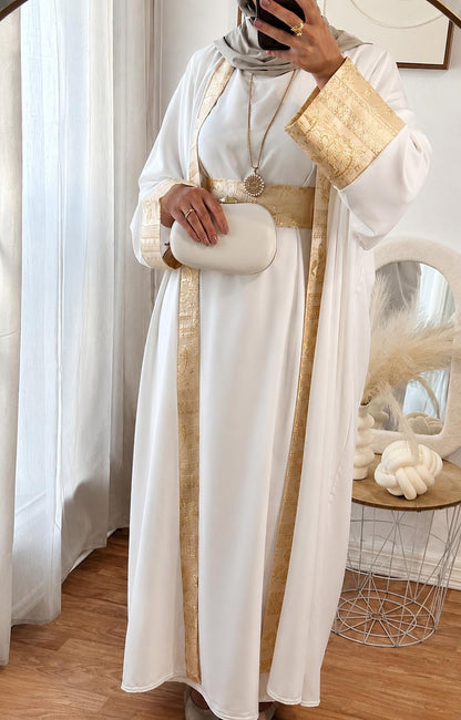 ENSEMBLE NOUR -3 PIECES | BLANC
