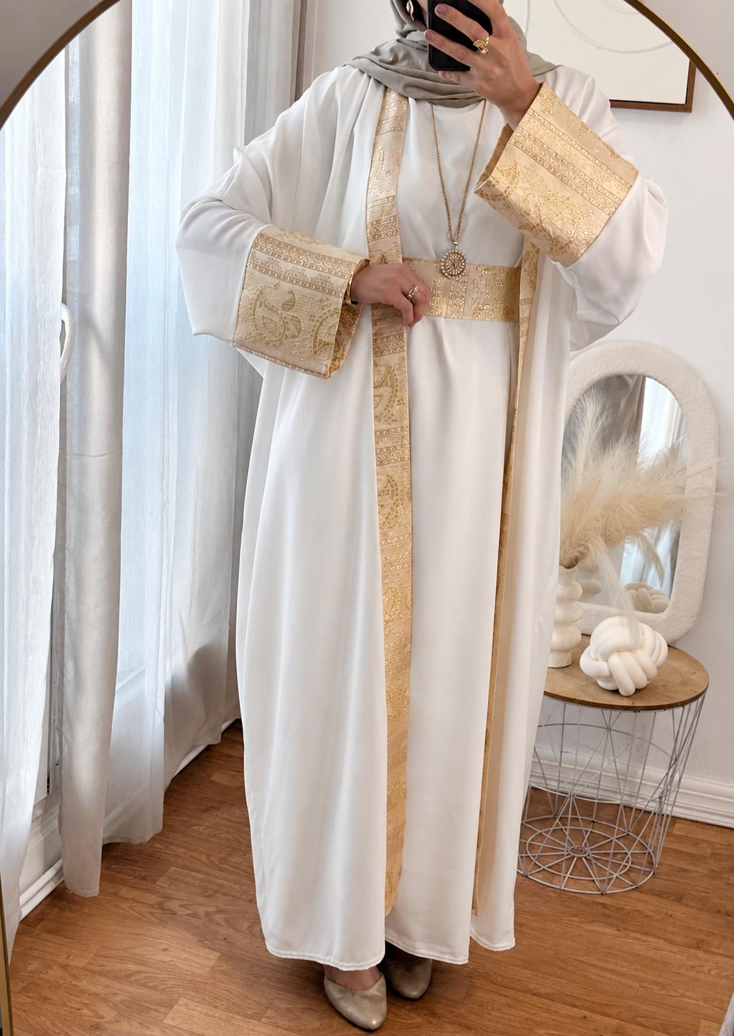 ENSEMBLE NOUR -3 PIECES | BLANC