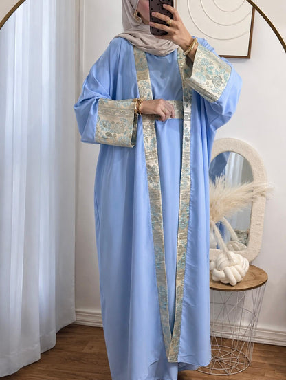 ENSEMBLE NOUR -3 PIECES | BLEU CIEL
