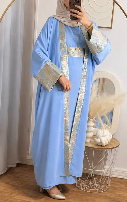 ENSEMBLE NOUR -3 PIECES | BLEU CIEL