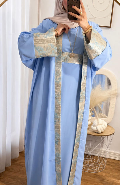 ENSEMBLE NOUR -3 PIECES | BLEU CIEL