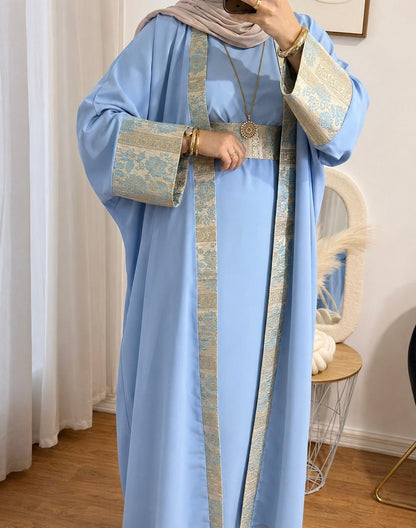 ENSEMBLE NOUR -3 PIECES | BLEU CIEL