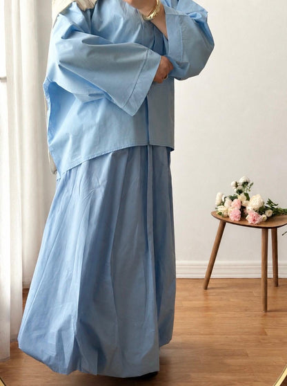 CHEMISE OVERSIZE AZURA | BLEU CIEL