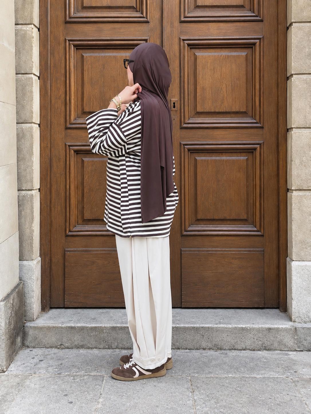 Pantalon barrel | Beige