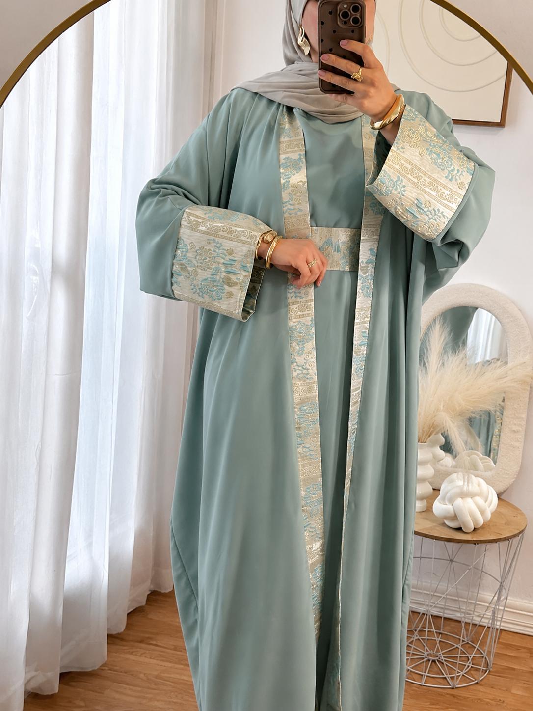 ENSEMBLE NOUR -3 PIECES | Sauge